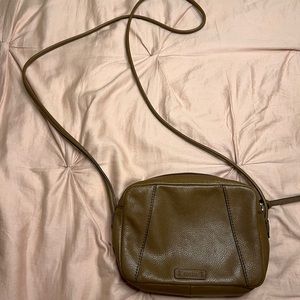 Fossil brown crossbody purse